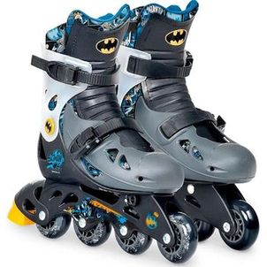 Batman Patins Ajustável 33 a 36 com Kit de Acessórios (MOSTRUÁRIO)