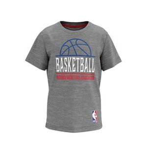camiseta Infantil de basquete NBA Braziline Cinza