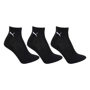 Kit Meias Puma Cano Médio Com 3 Pares Masculina - Preta 39/43