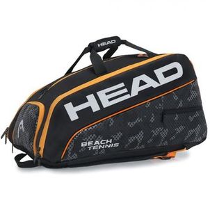 Raqueteira Head Beach Tennis Squadra -Preta e Laranja