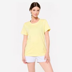 Camiseta Feminina de Ginástica Essentiel Domyos Amarela