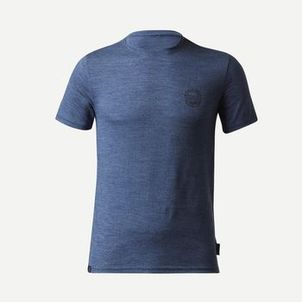 Camiseta Masculina Trilha Trekking Merino Quechua Azul