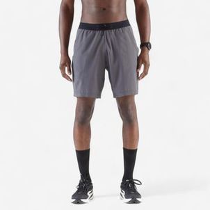 Shorts 2 em 1 Masculino de Corrida Run 500 Dry Kalenji