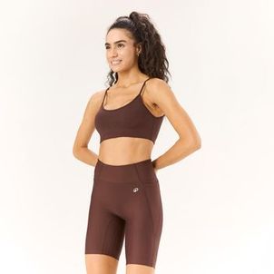 Bermuda Feminina de Treino 500 Marrom Domyos