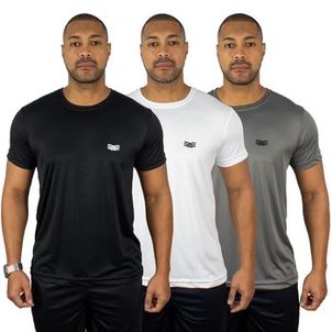 Kit 3 Camisetas Color Sports Masculinas Dry Basic Treino