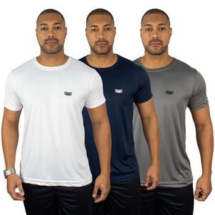 Kit 3 Camisetas Color Sports Masculinas Dry Basic Treino