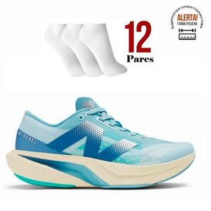 Tenis New Balance Fuelcell Rebel V4 Feminino + 12 Pares de Meias