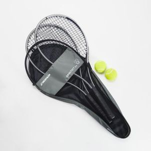 Conjunto de 2 Raquetes de ténis Essential Adulto 2 Bolas e 1 bolsa