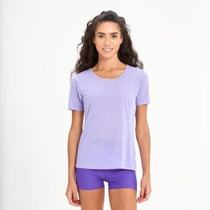 Camiseta Feminina de Treino 500 Roxa