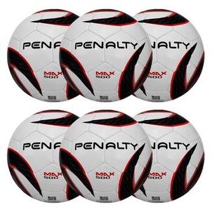 Kit 6 Bolas Futsal Penalty Max 500 Duotec