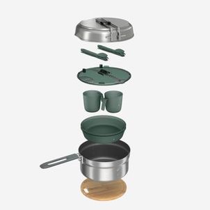 Conjunto de Cozinha de Trilha Inox para 2 pessoa NH500 Quechua