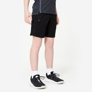 Short Infantil Respirável de Ginástica W500 Preta