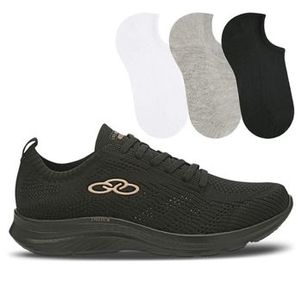 KIT TÊNIS OLYMPIKUS 130G ULTRALEVE/749+3P MEIAS SELENE (34-39)
