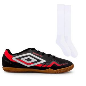Chuteira Futsal Umbro Prisma + Meião Color Sports de Futebol