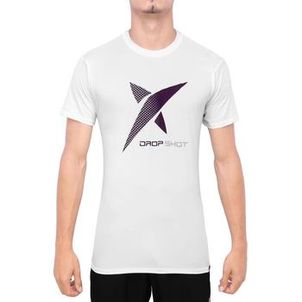 Camiseta Drop Shot Game 2.0 Branca e Roxa