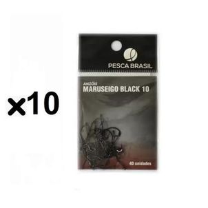 Anzol Pesca Brasil Maruseigo Black 10 (MOSTRUÁRIO)