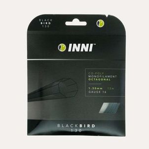 Corda De Tênis Blackbird 1,30 Mm Set Individual 12m Inni Sports Preta