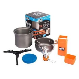 Kit de Panelas e Fogareiro 360 Degrees Furno Stove e Pot Set