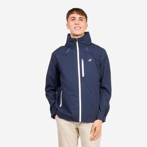 Casaco Masculino de Vela Impermeável Sailing 300 Tribord Azul-asfalto
