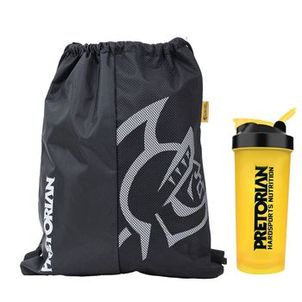 KIT Sacola para Treino Pretorian 12L e Coqueteleira 600ML