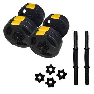 Kit Halteres Musculação Ajustável com Barra até 10kg Bonafit
