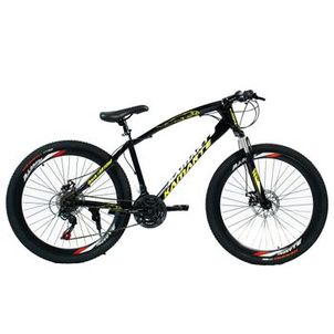 Bicicleta Aro 26 Leopard Bike 21V Freio a Disco Preto WCT Fitness