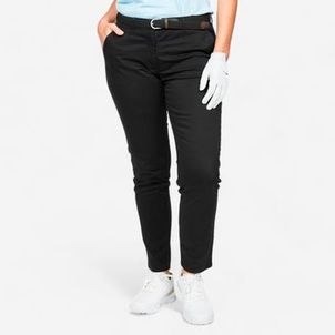 Calças de golf chino em algodão Mulher - MW500 preto