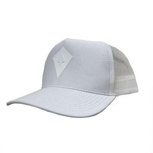 Boné MCD Aba Curva Trucker Pipa SM25 Branco