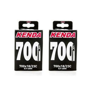 Par Câmara de ar 700 x 18/23 Kenda bico fino 48 mm removível