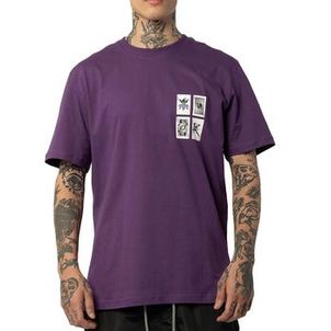 Camiseta Lost Joker Cards WT25 Masculina Roxo Figo
