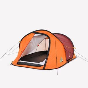 Barraca de camping 2 Seconds 2 pessoas Quechua Laranja