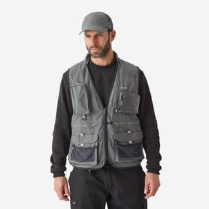 Colete de Pesca 500 Caperlan Cinza