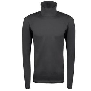 Camada base de esqui masculina com gola rolante respirável e quente 500