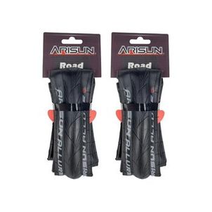 Par de Pneu 700 x 25 bike speed Arisun Allure Kevlar 60 Tpi