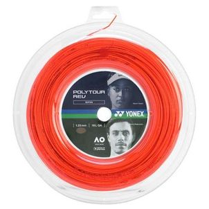 Corda Yonex Poly Tour REV 16L 1.25mm Laranja - Rolo com 200 Metros