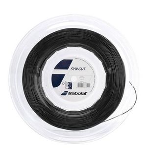 Corda Babolat Syn Gut 16L 1.30mm Preta - Rolo Com 200 Metros