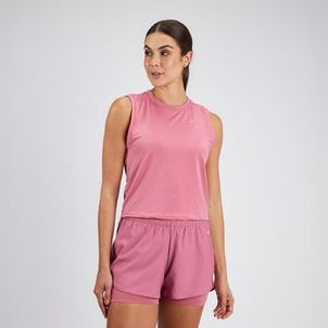 Camiseta cropped treino feminino 120 Verde Rosa