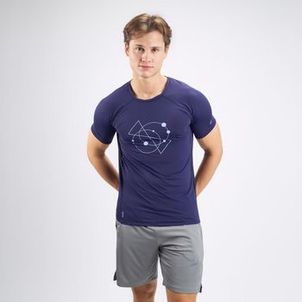 Camiseta Masculina de Treino Performance 510 Domyos Roxo