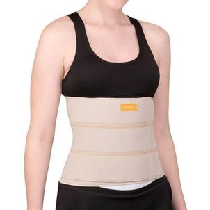 Faixa Elástica Abdominal Kestal 3 Gomos Bege - 22.5cm X 120cm