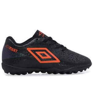 Chuteira Umbro Society Adamant Preto e Laranja