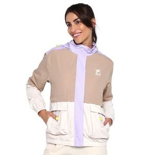 Jaqueta Corta Vento Fila Block Colors Feminina