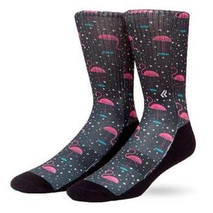 Meia Esportiva Lurk Flamingo Preto