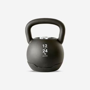 Kettlebell ajustável para treino e musculação de 12 a 24kg