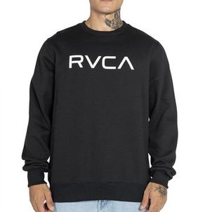 Moletom RVCA Careca Big RVCA Crew 270G WT25 Preto