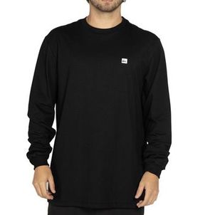 Camiseta Quiksilver Manga Longa Transfer Square WT25 Preto