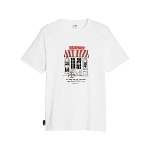 Camiseta Puma Graphic Café Masculina - Branca