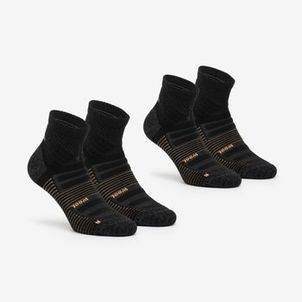 Meias para trilha Hike 900 Mid - Pacote com 2 Preta