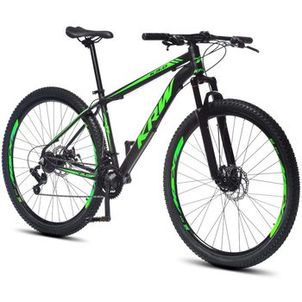 Bicicleta Aro 29 KRW Alumínio Shimano TZ 21 Velocidades Freio a Disco Suspensão dianteira SH21