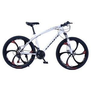 Bicicleta Aro 26 Leopard 21V Aço Carbono Freios a Disco Bike Roda Liga Magnésio WCT Fitness