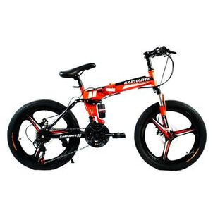 Bicicleta Aro 20 CityFold Bike 21 Vel Marchas Freio a Disco Cor Vermelho - WCT FITNESS
